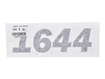 DECAL,JLG 1644 HOOD