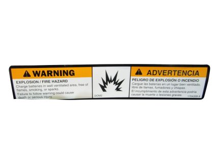 DECAL,WARN BATT VENT (DOM2)