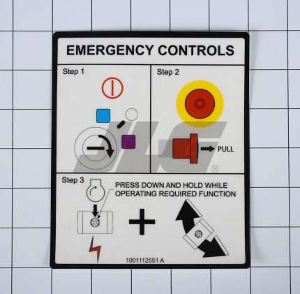 DECAL,EMERENCY CONTROLS