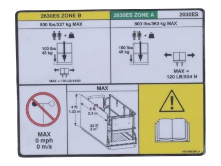 DECAL,PANEL CARRIER CAPACITY