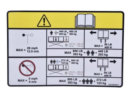 DECAL,CAPACITY,SINGLE EXT