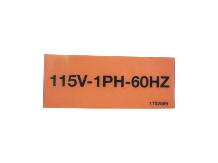 DECAL, ELECT VOLTAGE