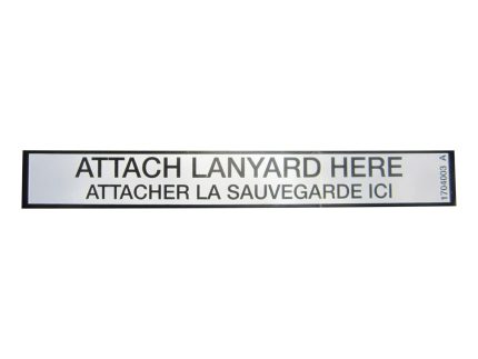 DECAL, LANYARD ATTACH (CAN)