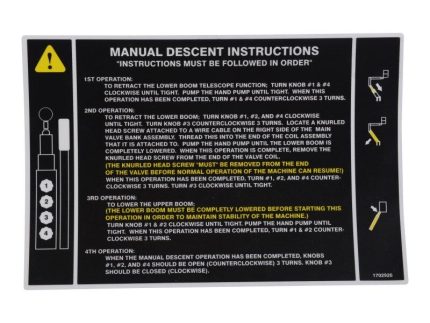 DECAL, MAN DESCENT (INSTRUCT)