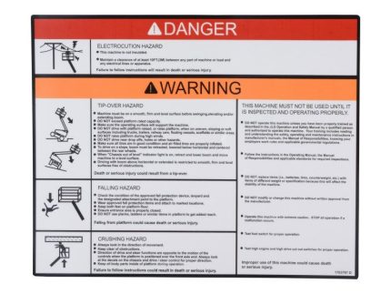 DECAL,WARNING/DANGER PLAT