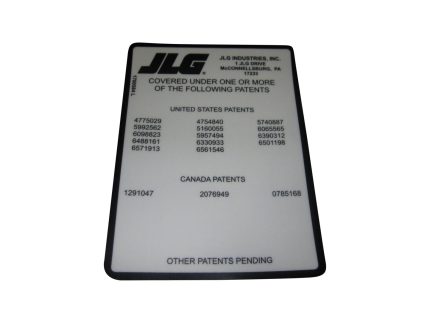 DECAL, PATENT (BLK)