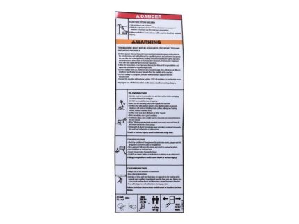 DECAL,LOADS & SAFETY INSTRUCT