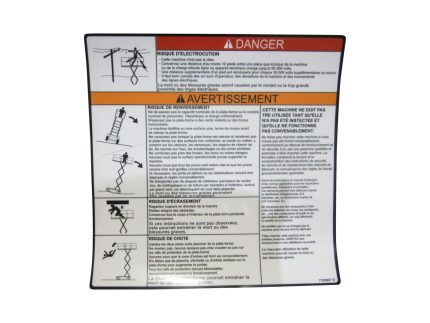 DECAL,DANGER WARNING CSA