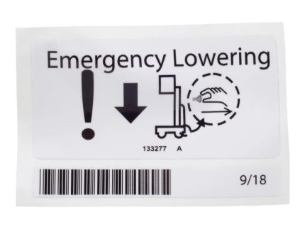 GN-DECAL,EMERGENCY LOWERING