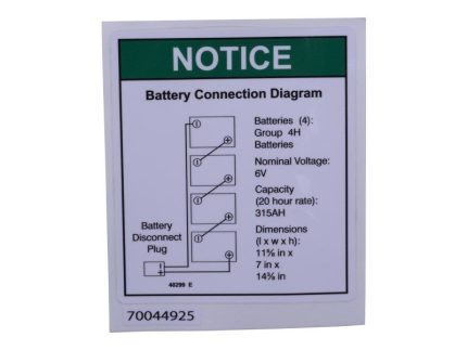 GN-DECAL NOTICE BATTERY