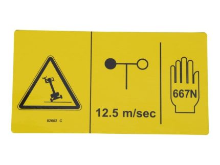 GN-DECAL,DANGER,MAX SIDE FRC