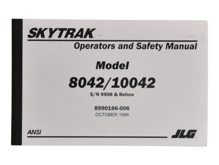 MANUAL OWNER/OPERATOR 8042/100