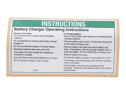 NOTICE,CHARGER INSTRUCT
