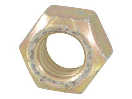NUT-HEX LOCK-.375-16-A-ZINC PL
