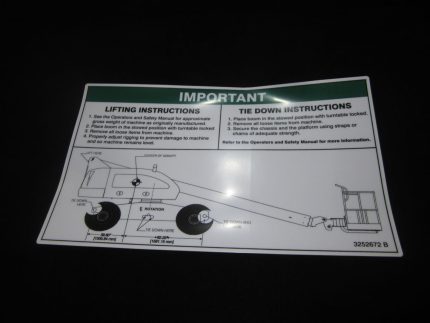 NAMEPLATE, LIFT DIA 400 (DOM)